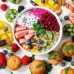 hábitos alimenticios saludables, comida colorida